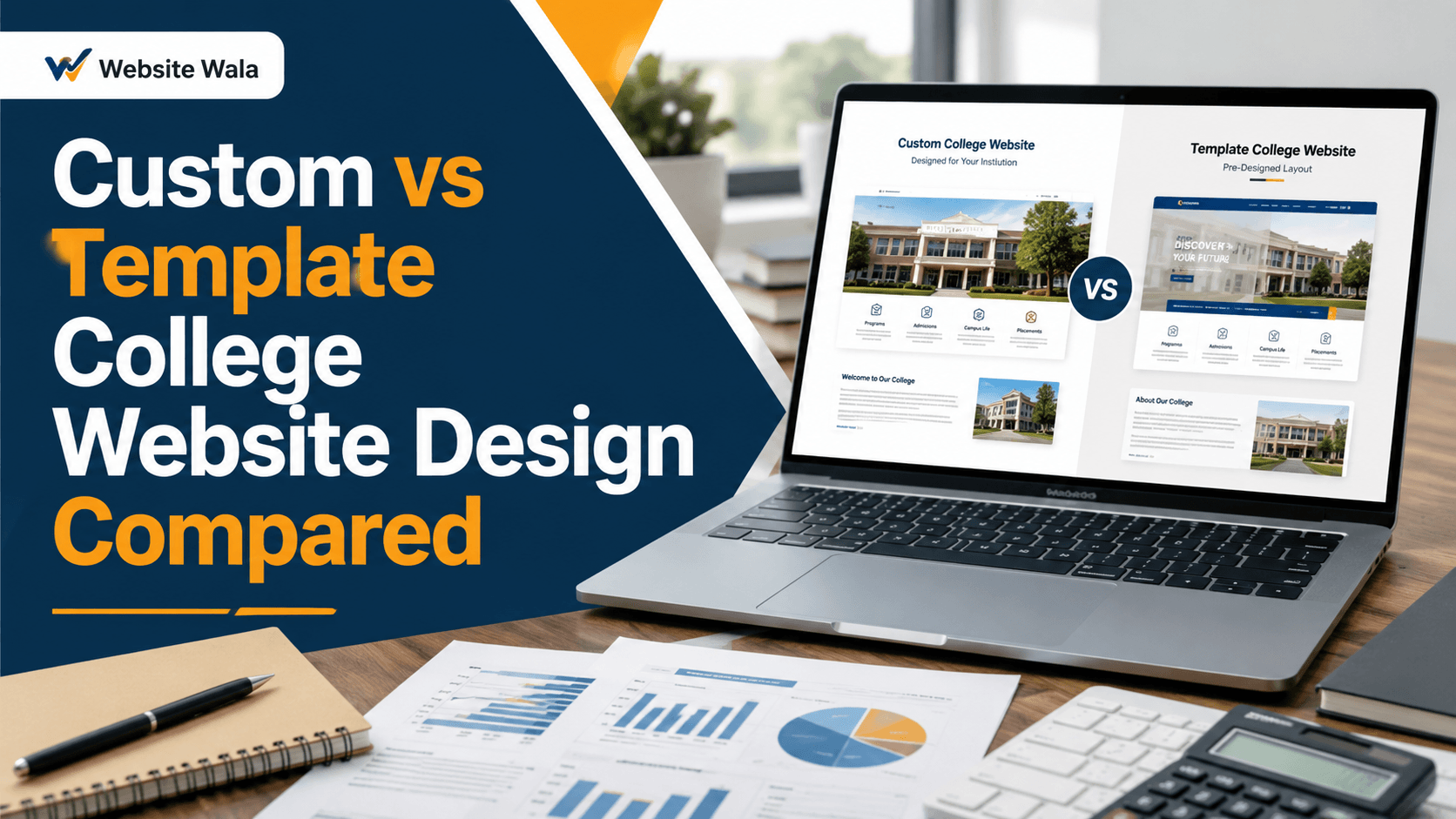 Custom vs Template College Website Design Compared